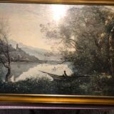 Reproduction painting Corot "the lake of terni"