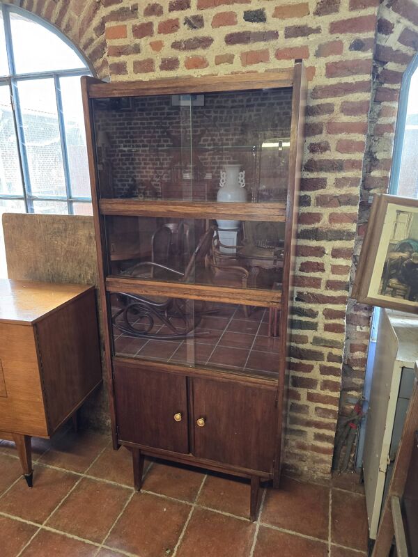 Bibliothèque vintage en teck des années 60