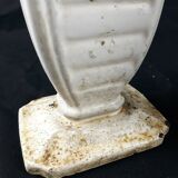 Paire d'ancien vases en fonte émaillé