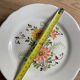 5 assiette vintage fleurs 20,5cm