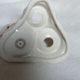 Salière poivrière et moutardier en porcelaine de Limoges forme champignons