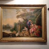 Painting XIX th signed Chéradame