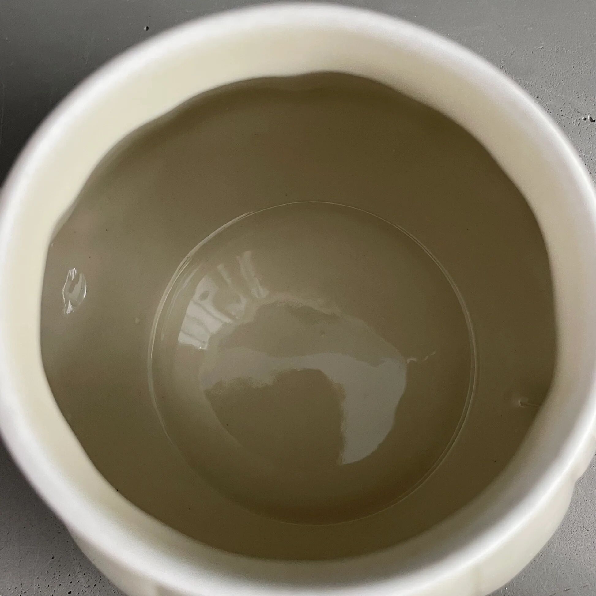 Old coffee pot with ceramic filter