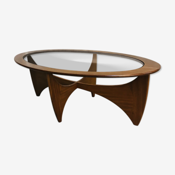 Table basse ovale "Astro", conçue dans les années soixante par Victor Wilkins
