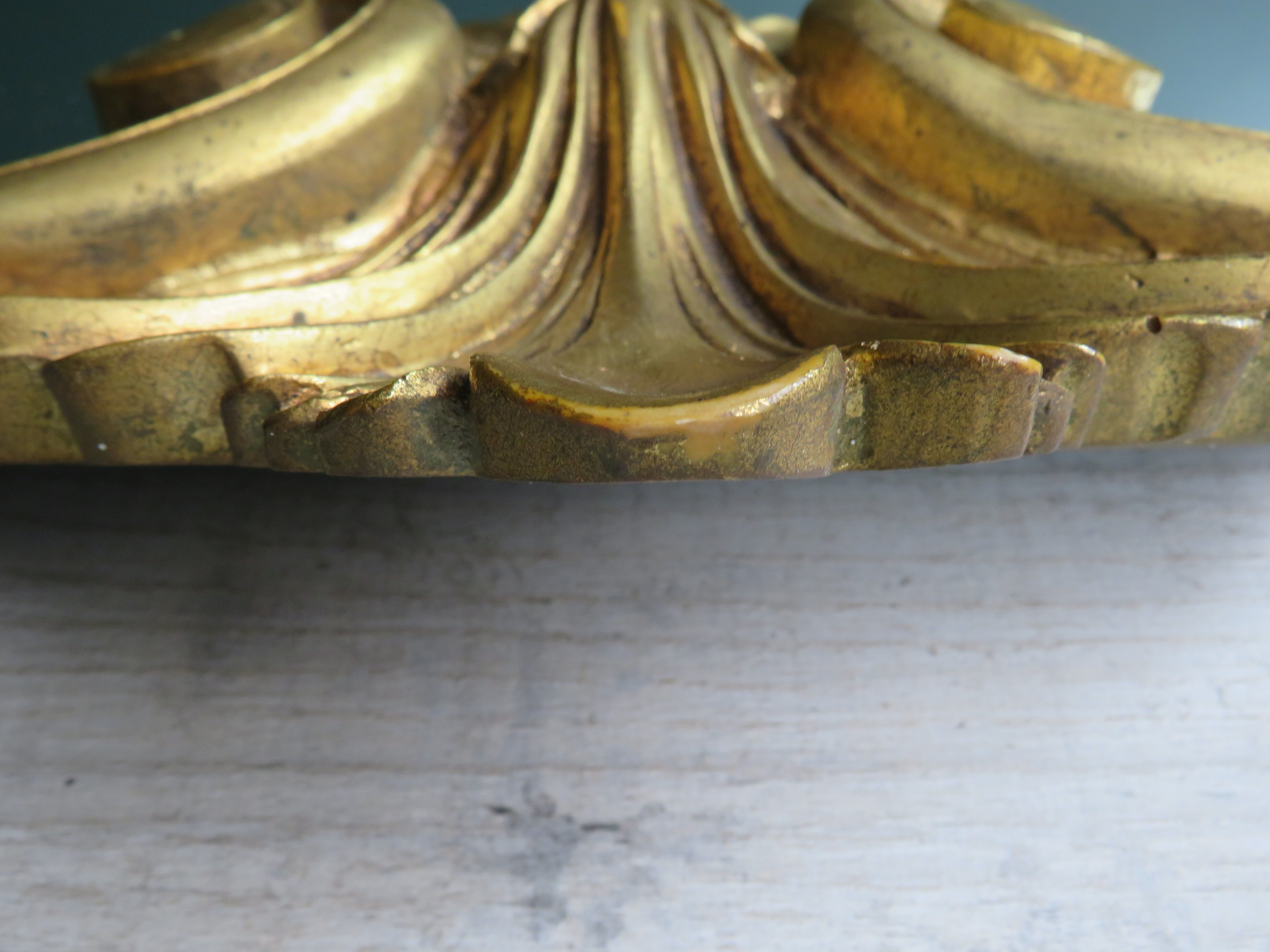 Old gilded Louis XV style mirror 145x82cm