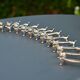 12 silver-plated cat knife rests