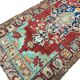 Small Handknotted Vintage Rug