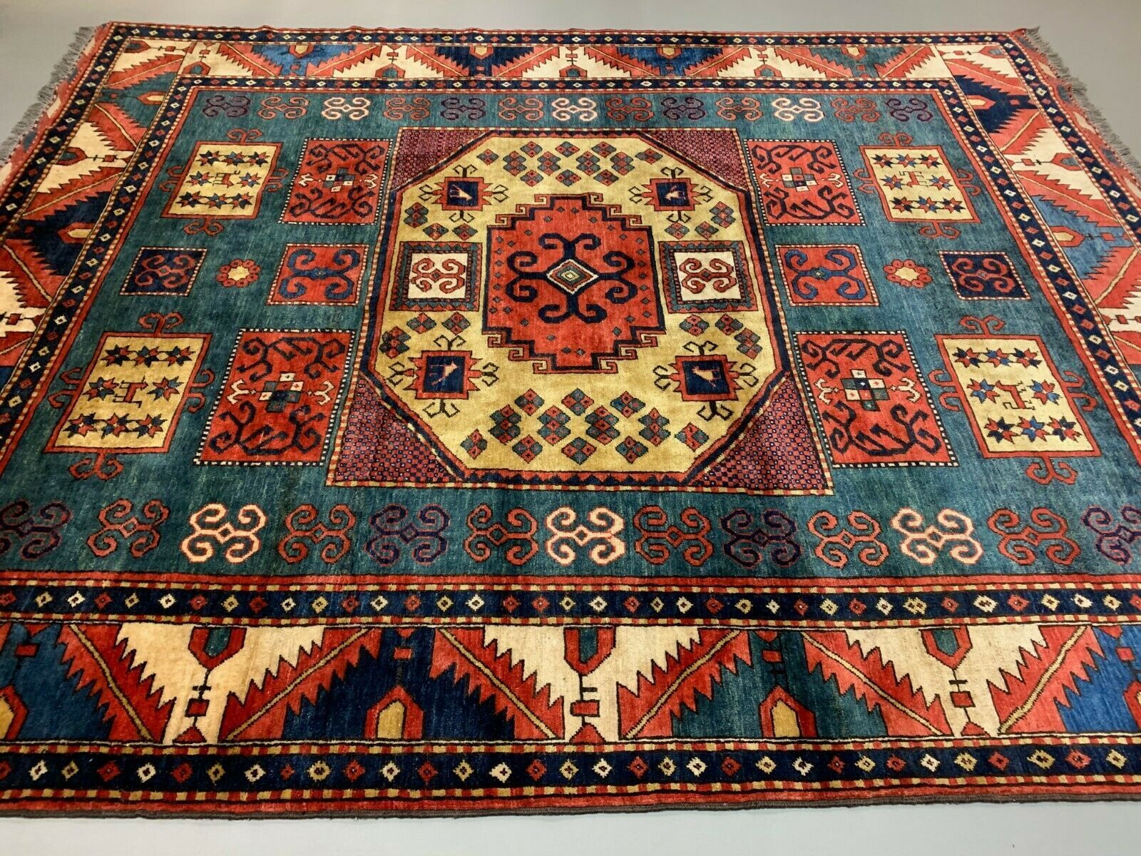 Kazak rug 300x238 cm afghan