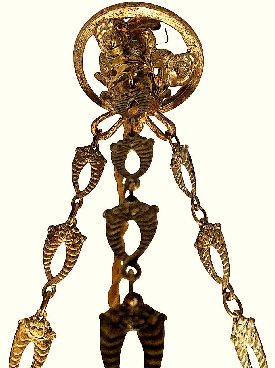Art deco basin lamp 1925 noverdy france "registered design" and bronze mount