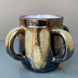 Atypical bowls in varnished stoneware by Sylvain Hublet