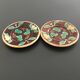 Lot de 2 assiettes décor poires