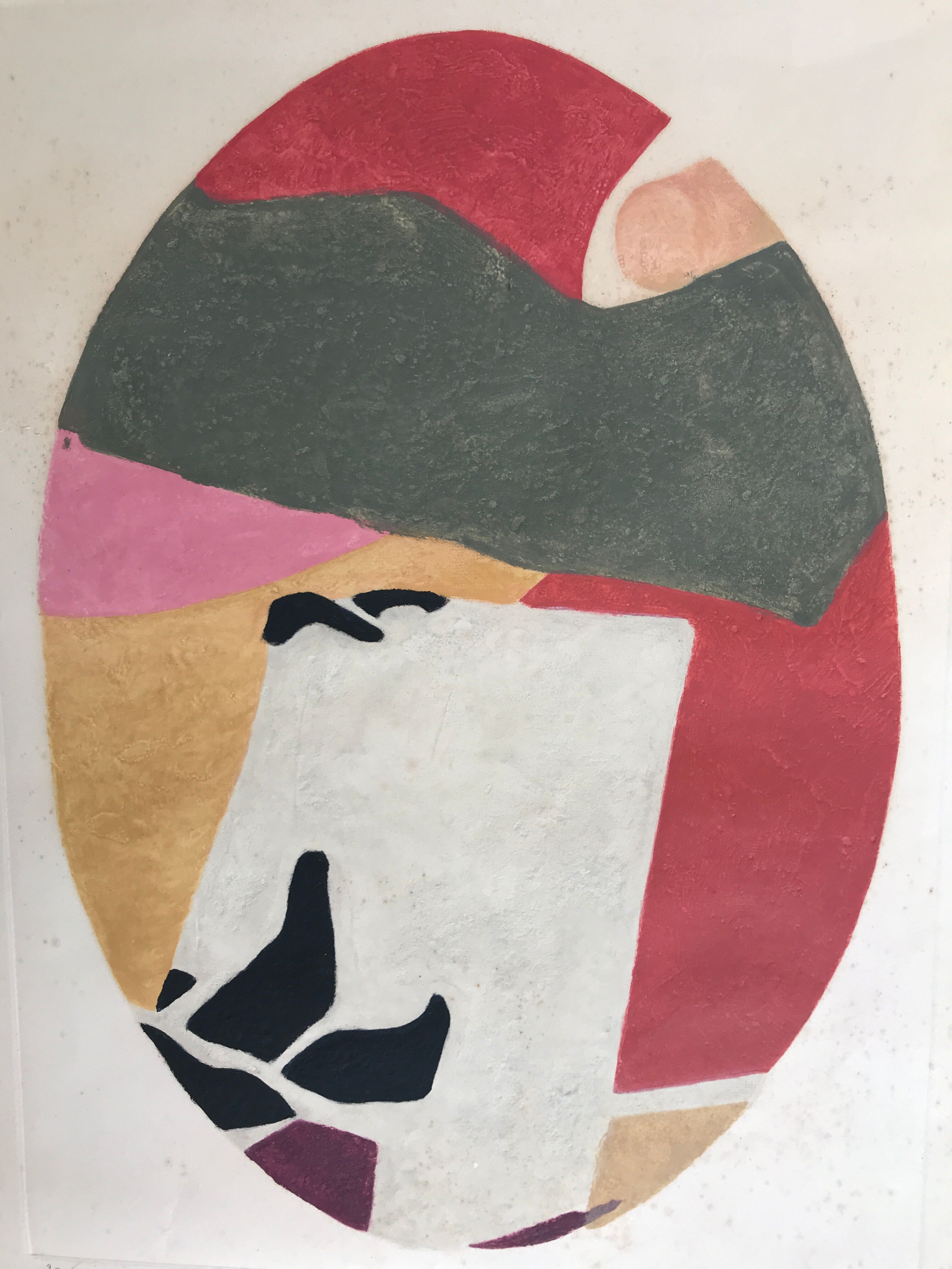 Carborundum engraving signed by Max Papart, Composition, 1980