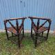 2 antique Scandinavian corner chairs/armchairs