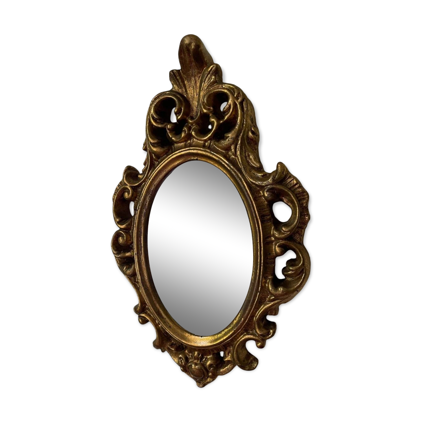 Golden rockery mirror