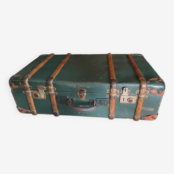 Old vintage travel trunk