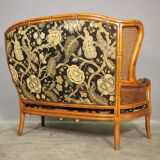 Sofa set and 2 armchairs in bamboo and wicker 80s Attive