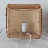 Pair of bamboo wall light