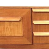 Vintage Scandinavian sideboard, Sleigh sideboard
