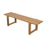 Vintage wooden slat bench 1970
