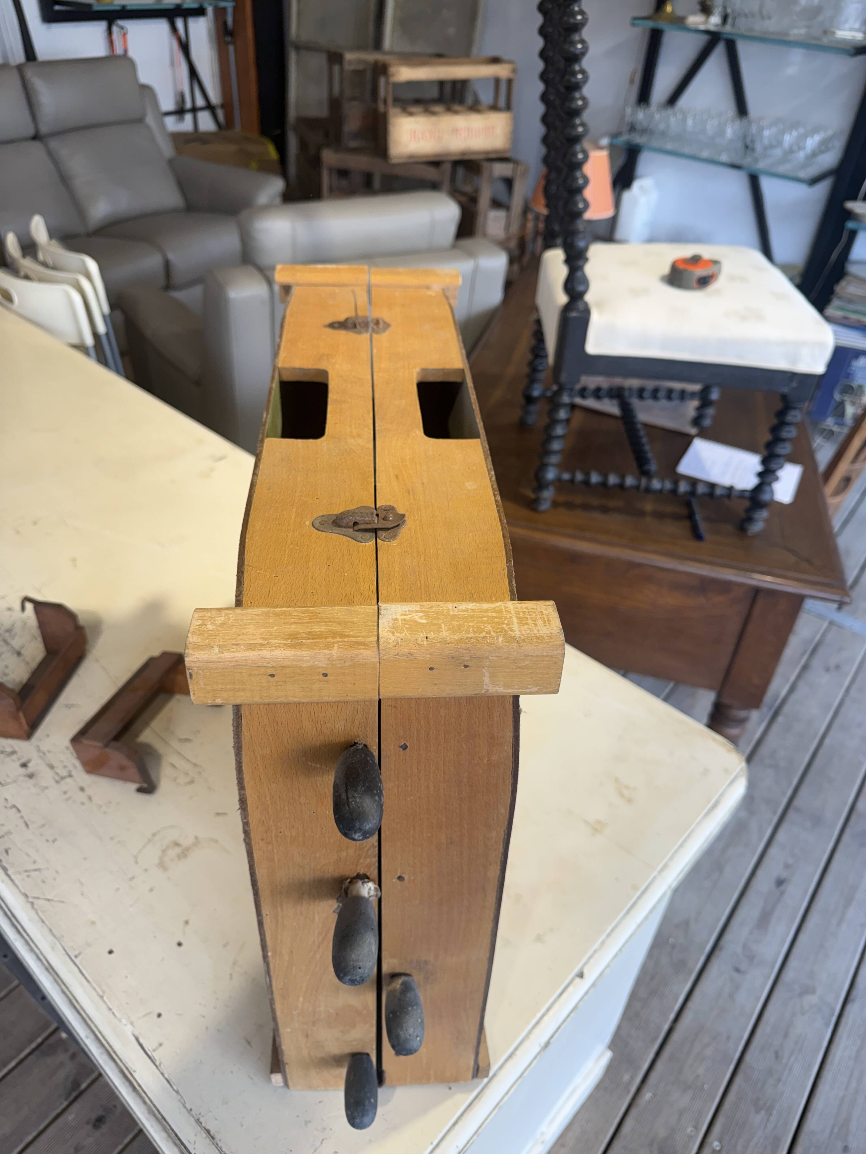 Baby-foot de table vintage en bois - Années 50/60