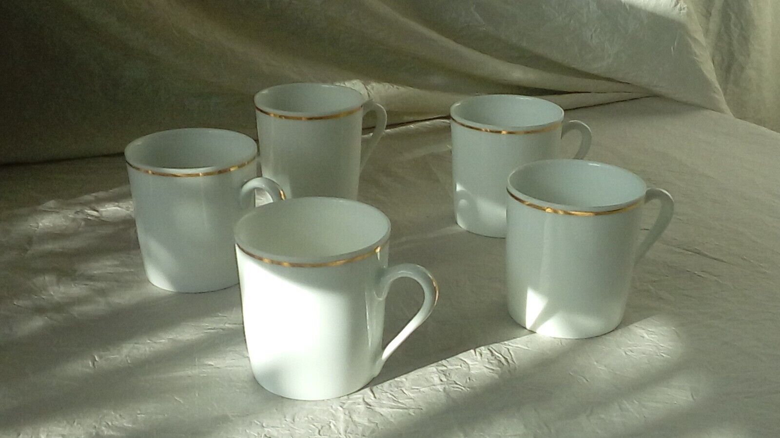 Limoges porcelain coffee cups litron shape