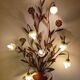 Florentine applique, floral and botanical, copper.