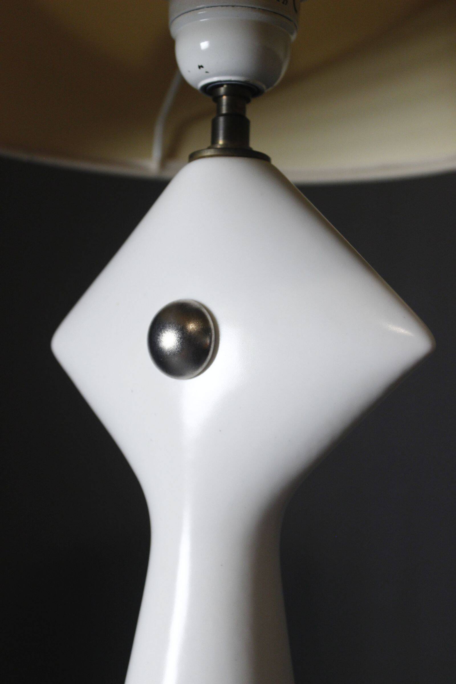Kostka France large ceramic lamp post-modern design 1990s