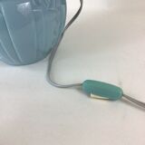 Art Deco blue opaline lamp