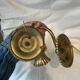 Pair of golden wall light