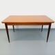 Table à manger rectangulaire style scandinave vintage des années 50 60 teck