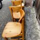 Set of 4 solid pine chairs by Rainer Daumiller circa 1960