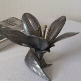 Cendrier decoratif fleurs amovibles vintage