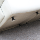 Ligne Roset white leather sofa