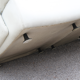 Ligne Roset white leather sofa