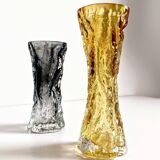 1970s Brutalist Art Glass Vases by Kurt Wokan, Handmade in Germany