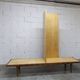 1960 Scandinavian wardrobe, atypical blond wood varnished, 4 doors 3