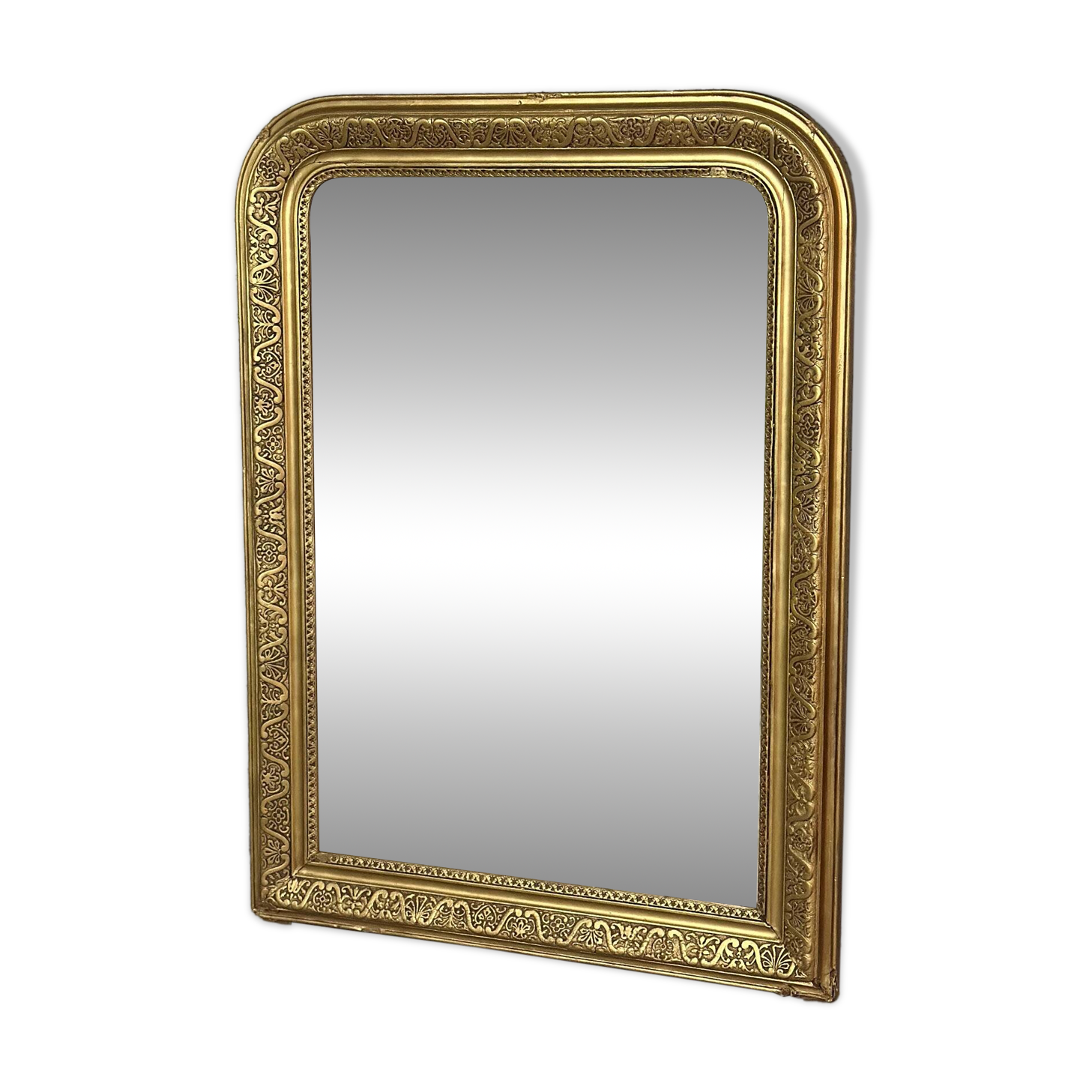 Antique Louis Philippe gilded mirror - 103 x 74 cm