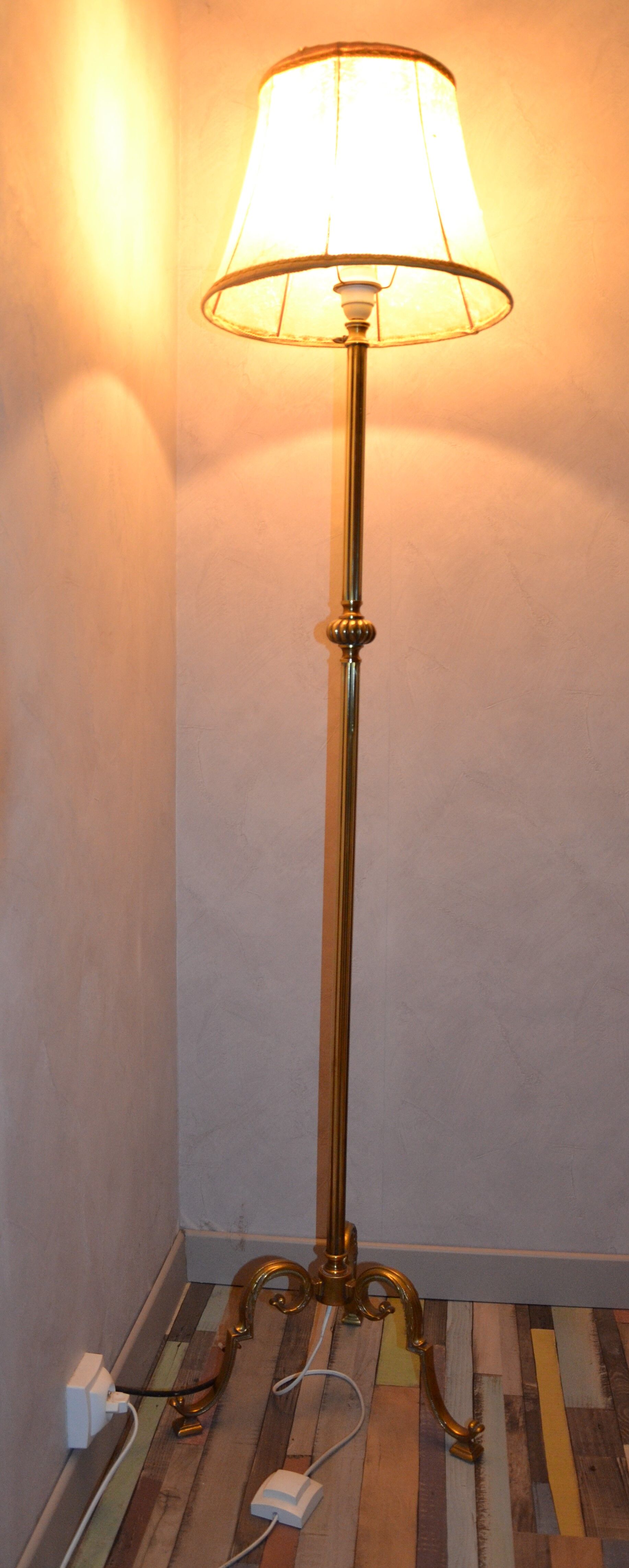 Louis XV style lamppost in gilded bronze