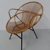 Vintage rattan armchair
