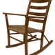 Mid century pine & sisal rocking chair, 1950s