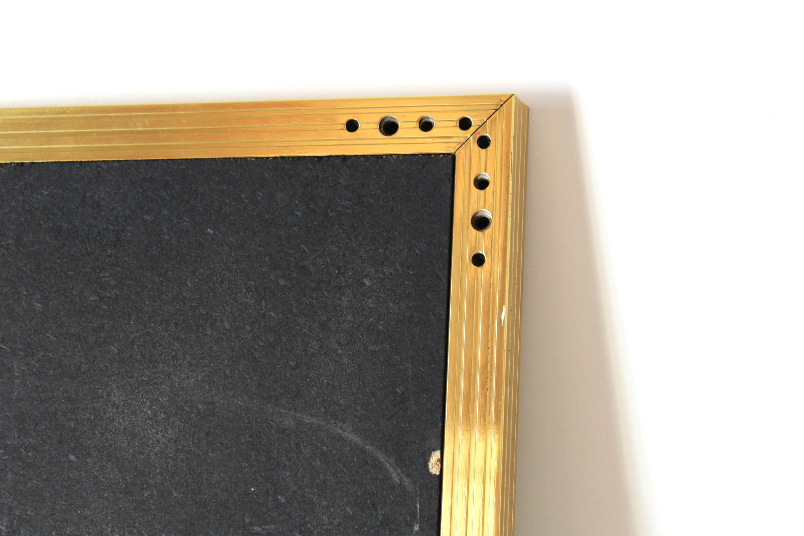 Miroir vintage des années 1970 avec cadre en verge d'or