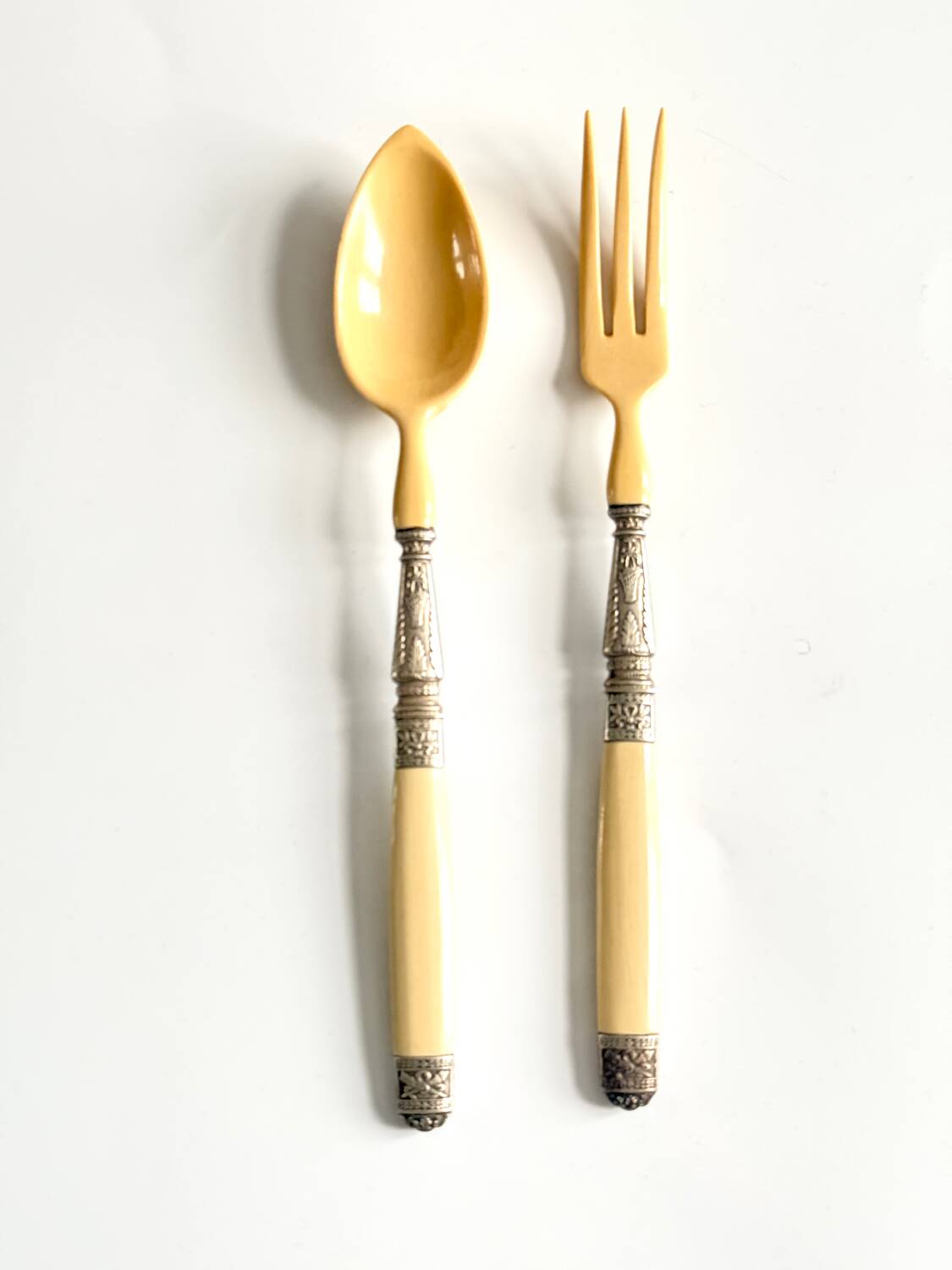 Antique salad cutlery