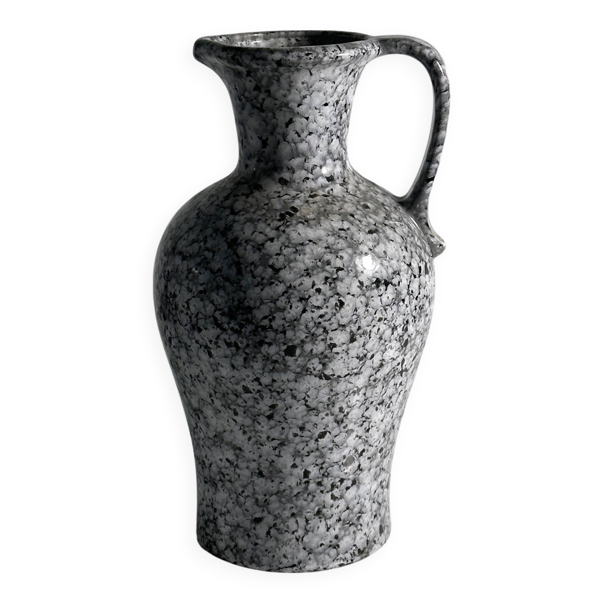 Vintage handled ceramic vase by Scheurich Postmodern