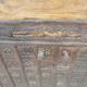 Old Vintage Indian Box on Wooden Wheels Early 20th S