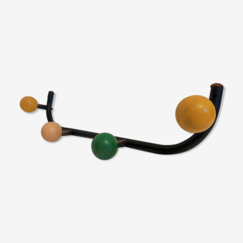 Coat rack metal hooks plastic balls