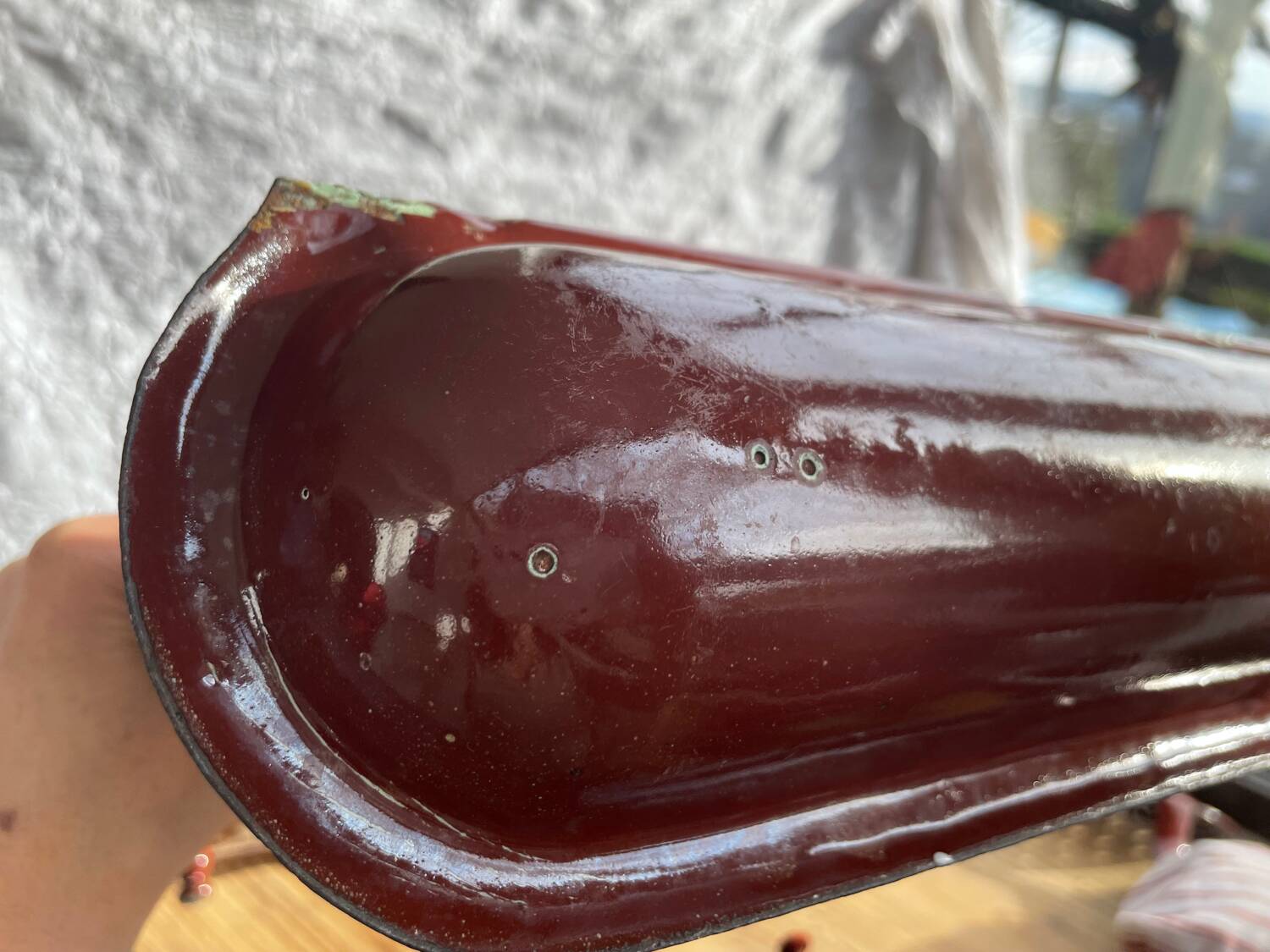 Enamelled kitchen sheet metal plate