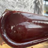 Enamelled kitchen sheet metal plate