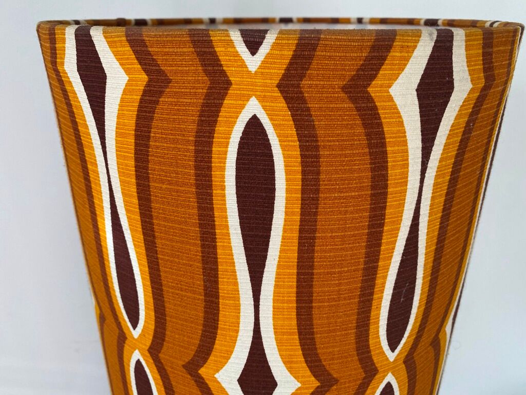 Vintage floor lamp seventies psychedelic orange ceramic orange 1970