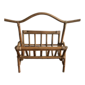 Rattan magazine holder
