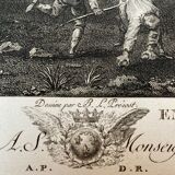 Pieter Van Laer, The Children, engraving, eighteenth century